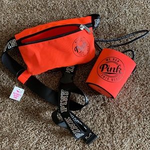 VS Pink Fanny pack and can holder